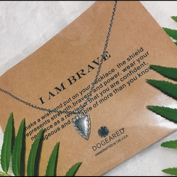 NEW Dogeared I Am Brave Silver Necklace - Picture 3 of 3